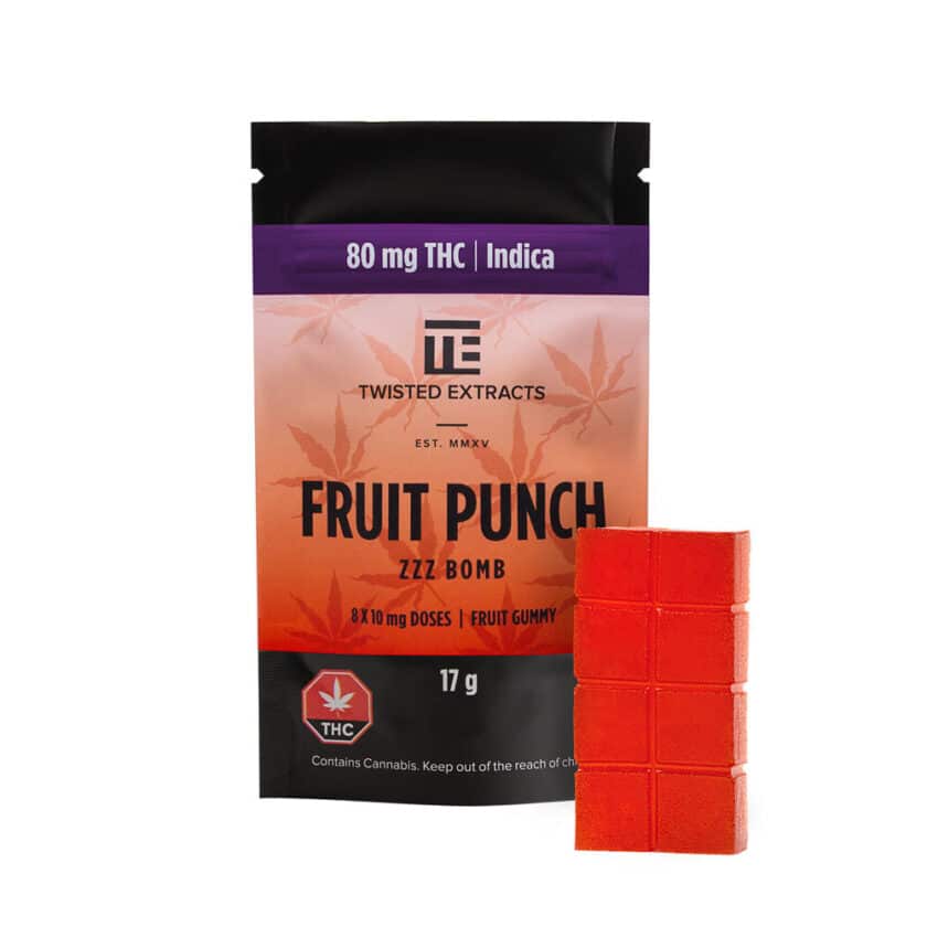 Twisted Extracts Fruit Punch Zzz Bomb (80mg THC)