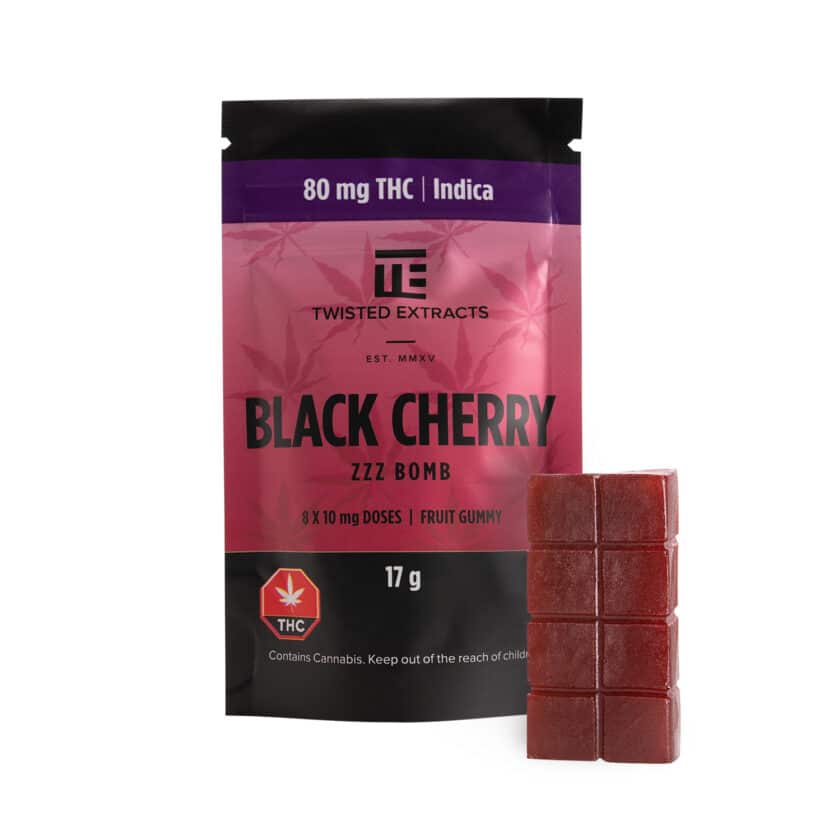 Twisted Extracts Black Cherry Zzz Bomb (80mg THC)