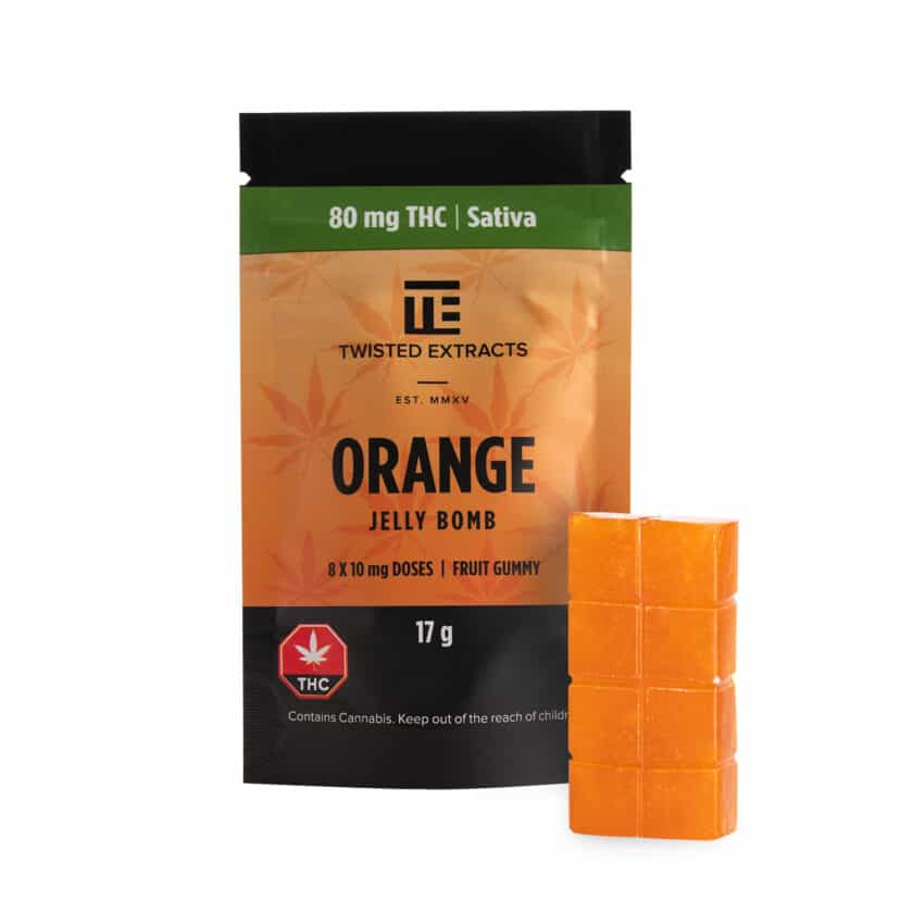 Twisted Extracts Orange Jelly Bomb (80 mg THC)