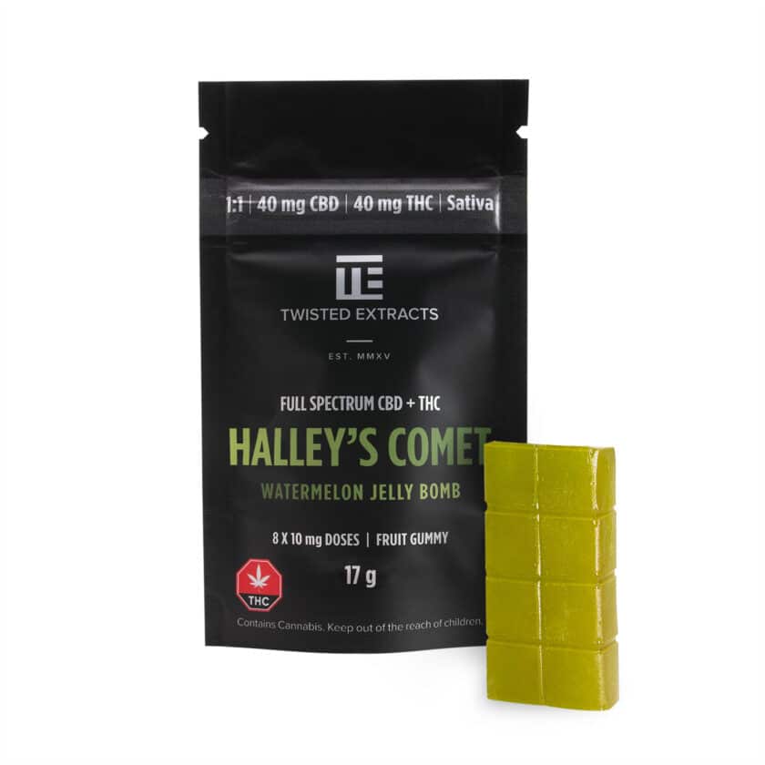 Twisted Extracts Watermelon Halley's Comet Jelly Bomb (40mg THC + 40mg CBD)