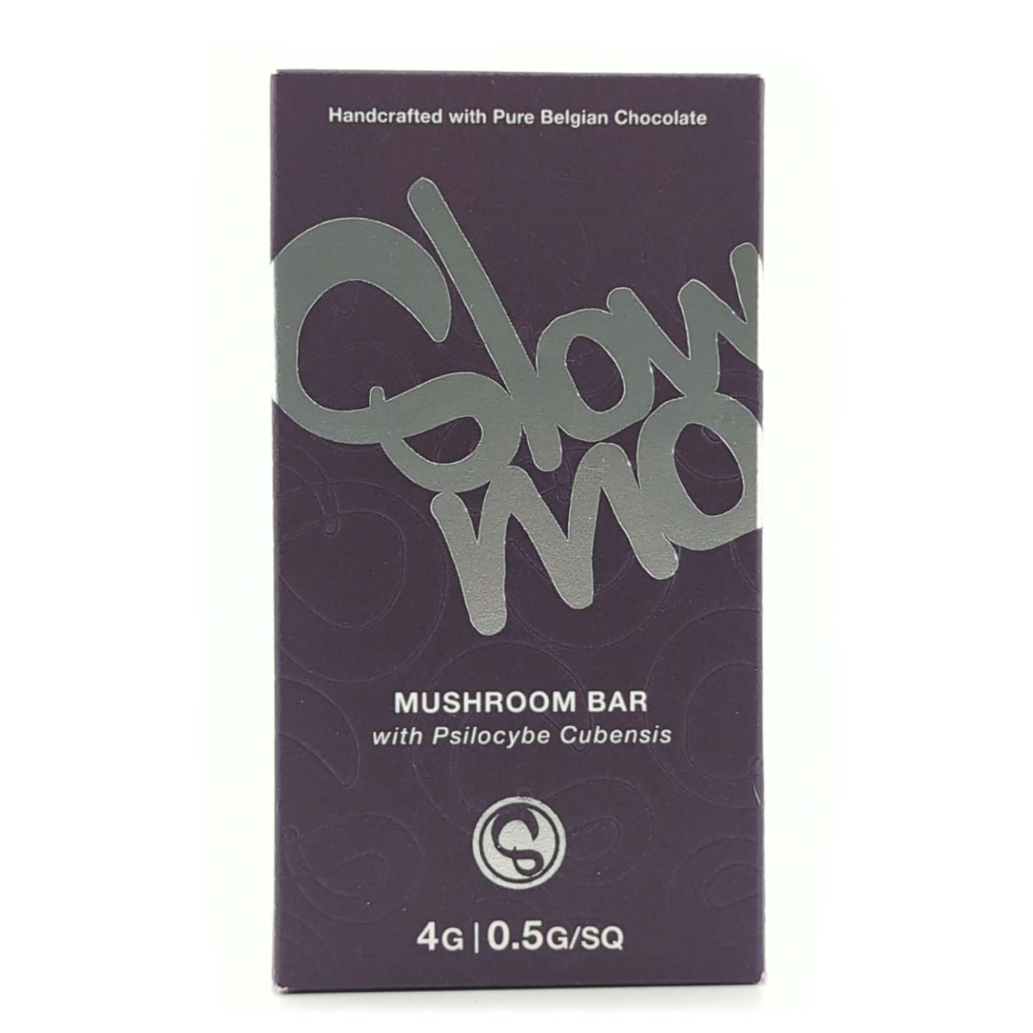 Photographie source: Slow Mo – Belgian Dark Chocolate Magic Mushroom Bar