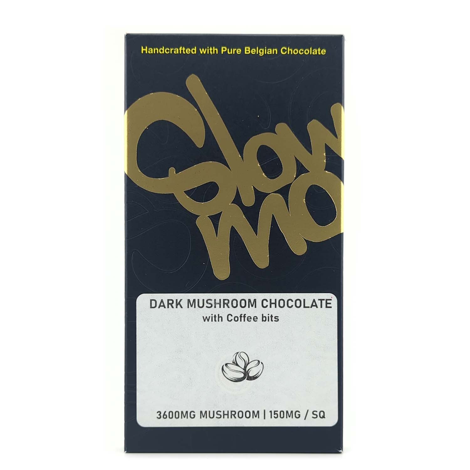 Photographie source: SlowMo – Magic Mushroom Dark Chocolate with Coffee Bits