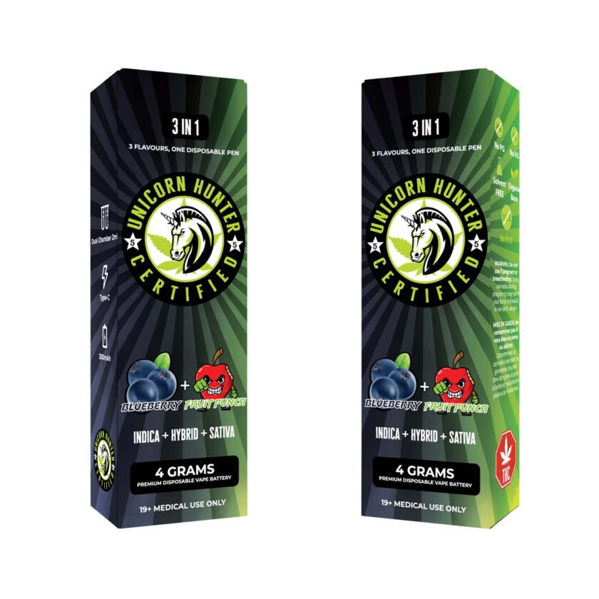 Blueberry fruit punch Disposable Vape Pen Unicorn Hunter