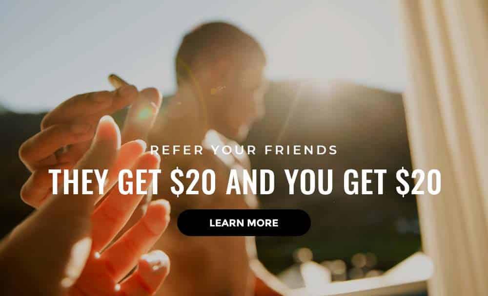 Refer a friend to GetMyHigh and you both get $20 free for the online dispensary