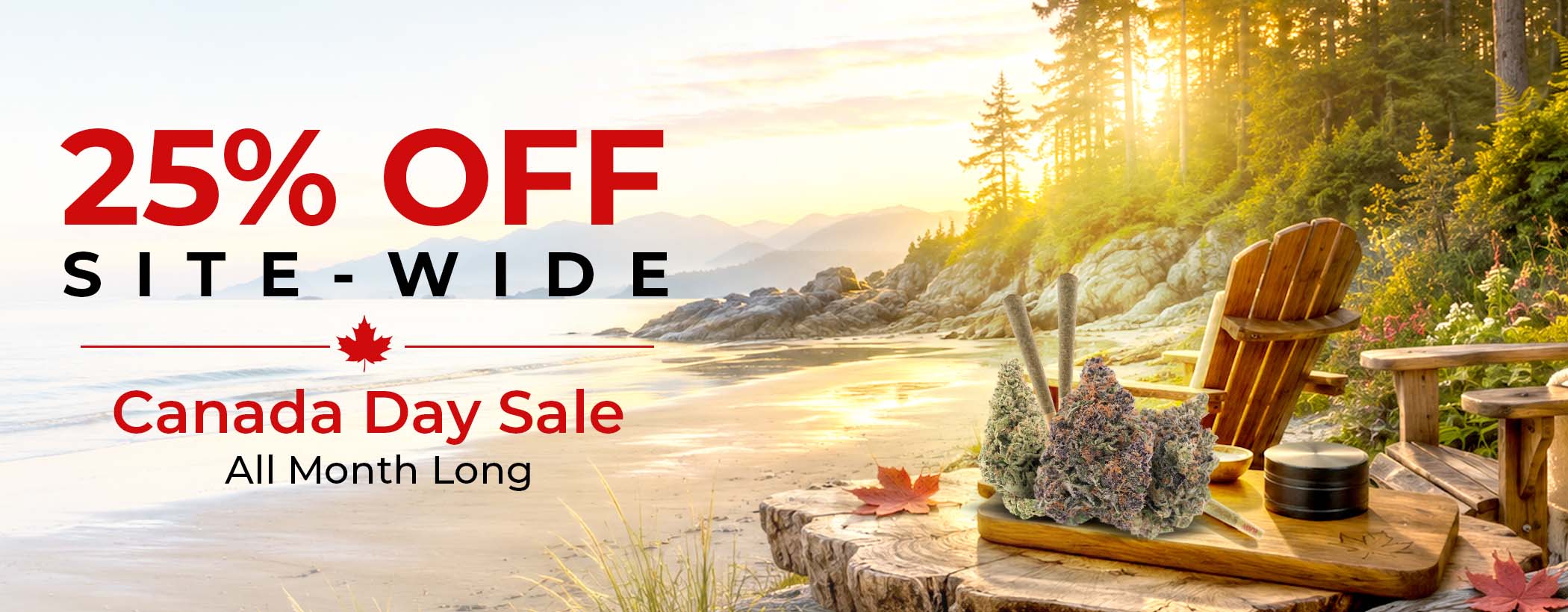 25% off for Canada Day all products site wide on MyHigh dispensary